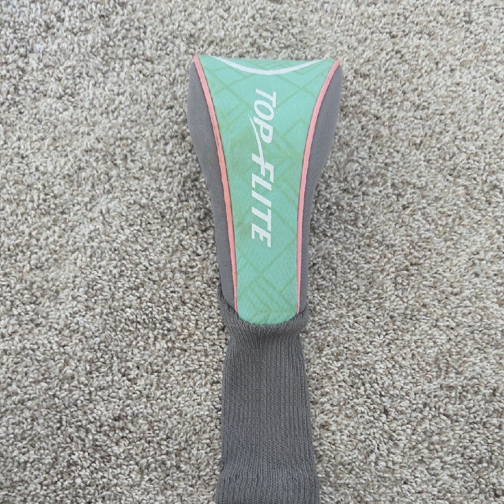 Top-Flite Gray and Green Golf Club Headcover